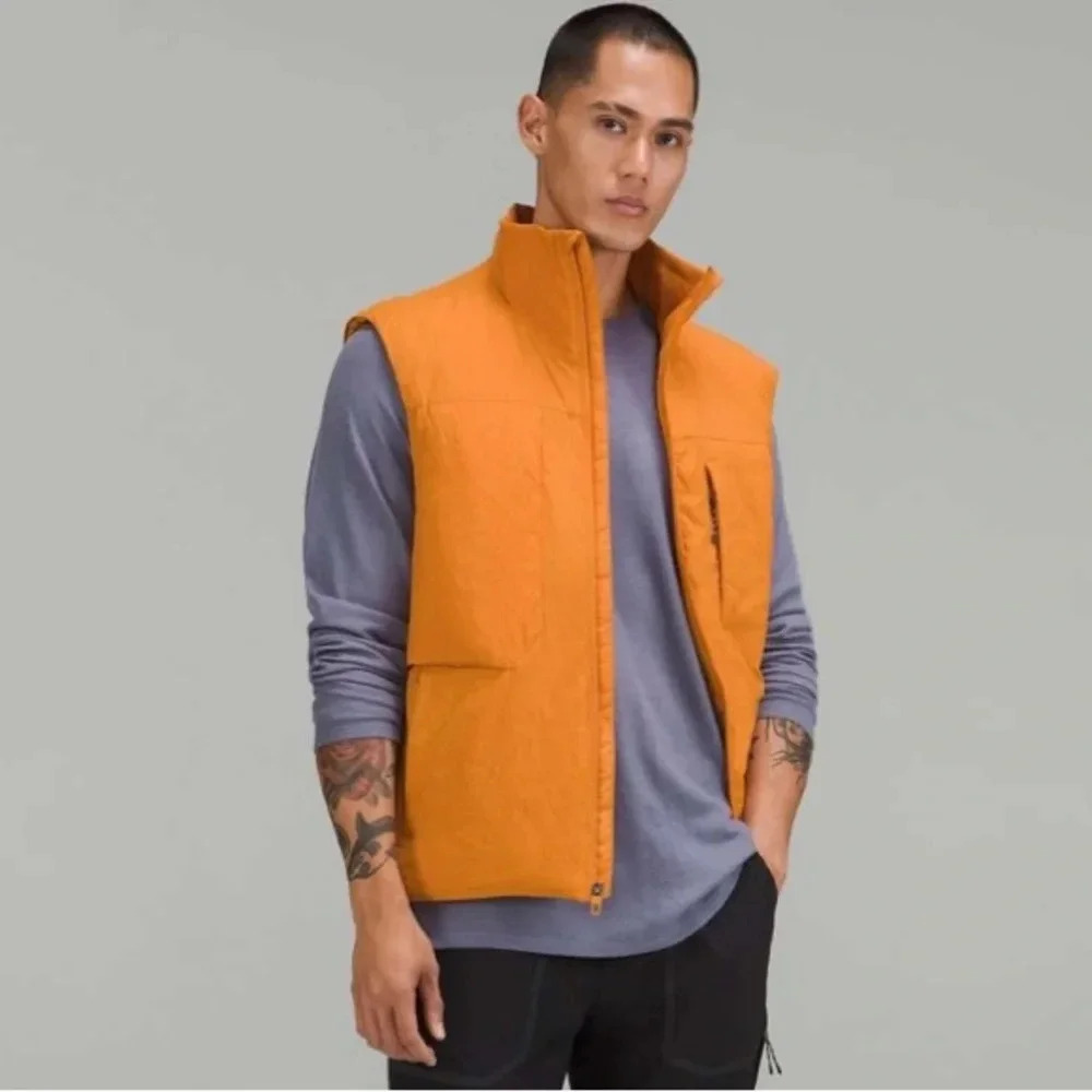 Lululemon sz L Insulated Hiking Vest Autumn Orange, great pre owned condition - Picture 2 of 16